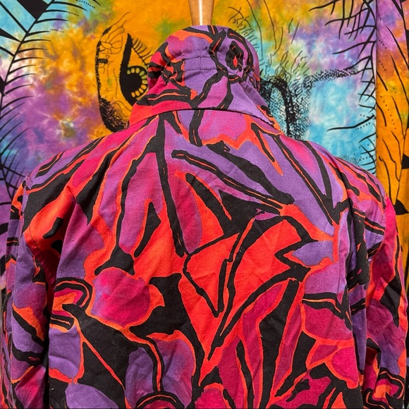 🌈 Lovely vibrant Vintage floral jacket - Picture 5 of 11